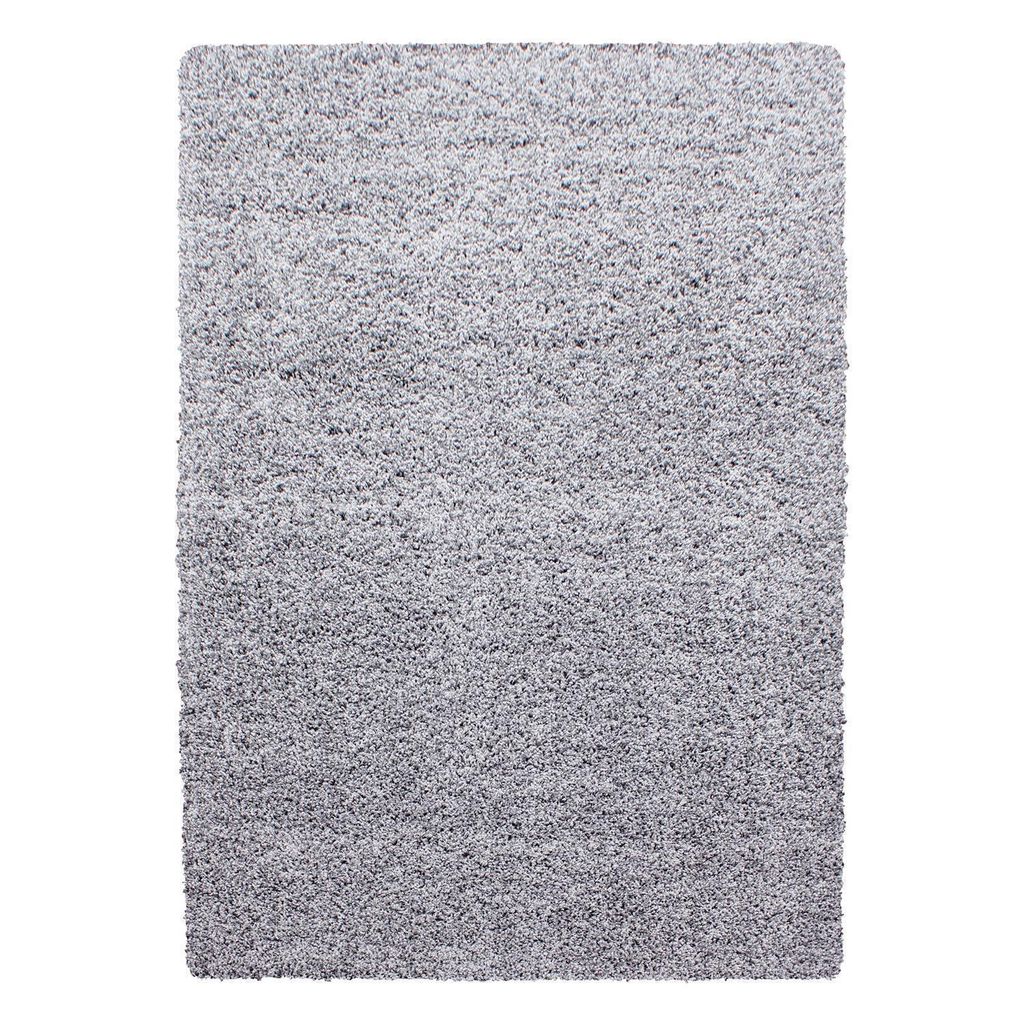 Hochflor Teppich LIFE Hellgrau 100 cm x 200 cm