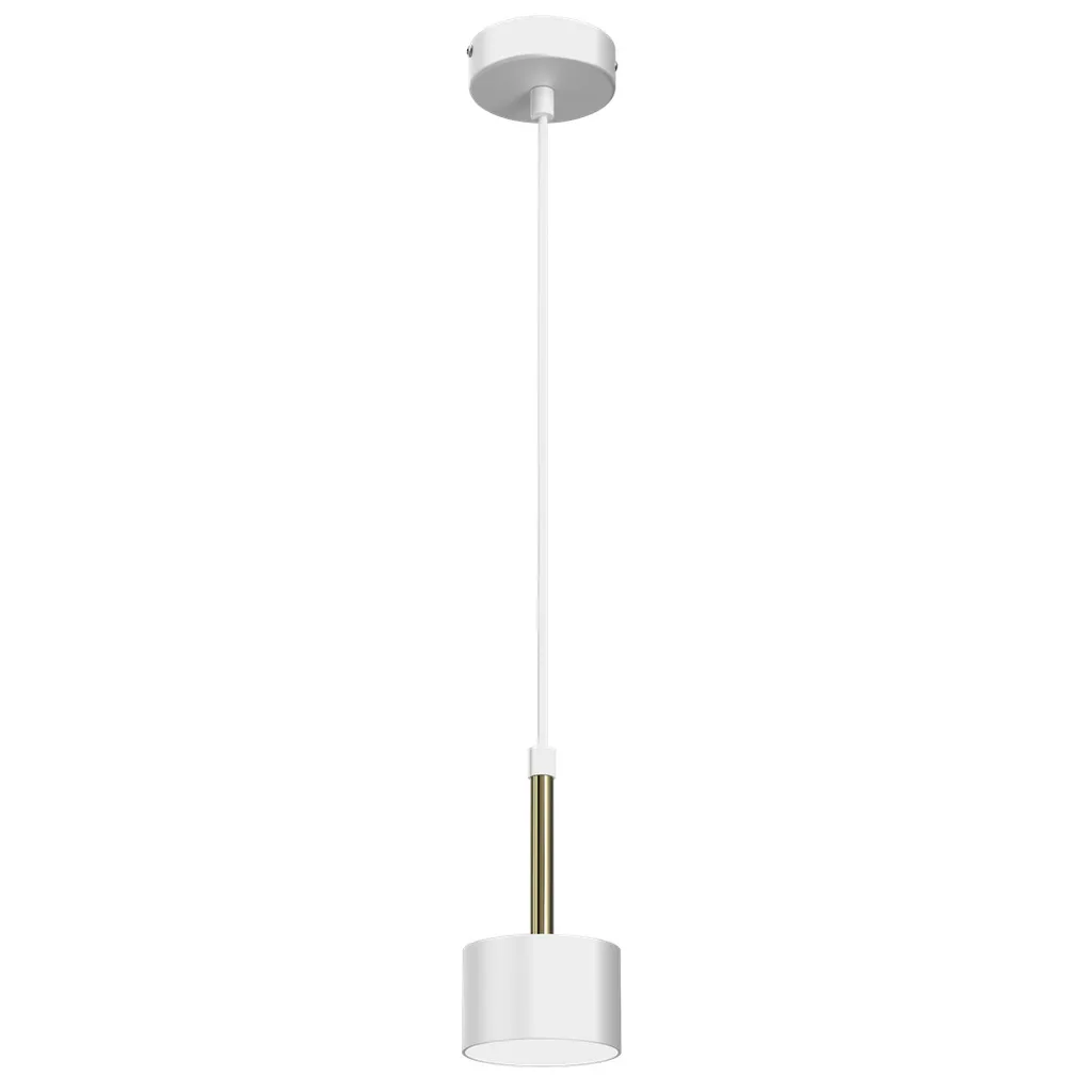 Lustre suspension moderne blanc et or ARENA pour éclairage d'intérieur