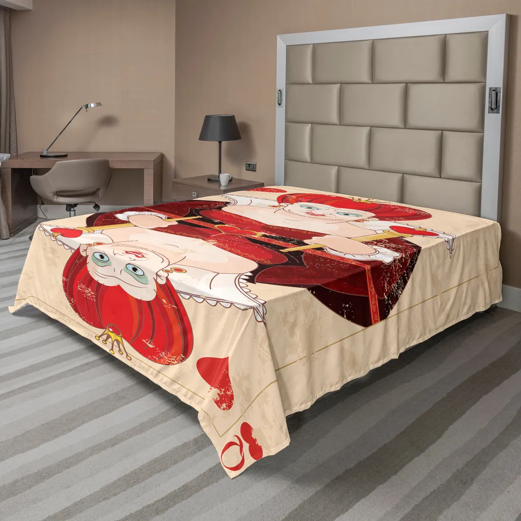 Drap de lit Alice ABAKUHAUS anti-décoloration et ultra doux 260x228 cm