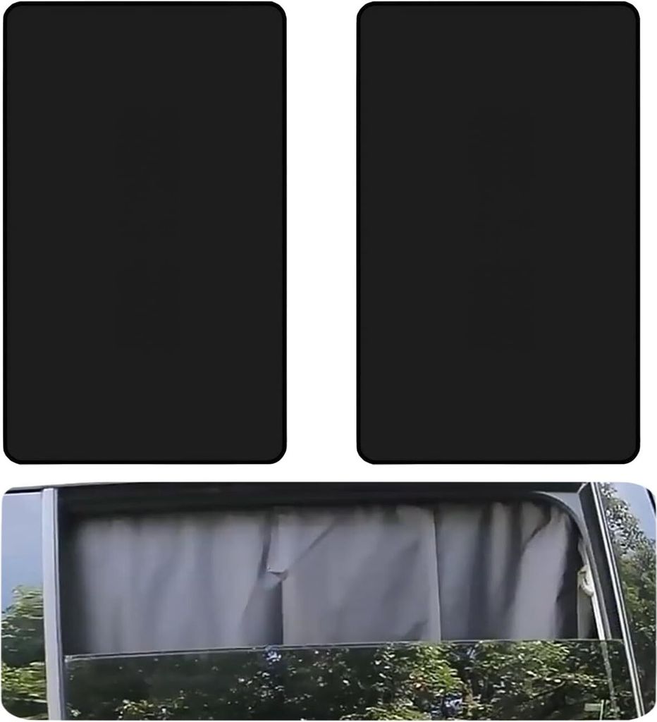 Sonnenschutz Auto Magnetisch, 2 Stück Auto Sonnenschutz Rollo mit 10 Magneten, Sonnenblende Auto Fenstervorhang Universal für Seitenscheibe Sonne...