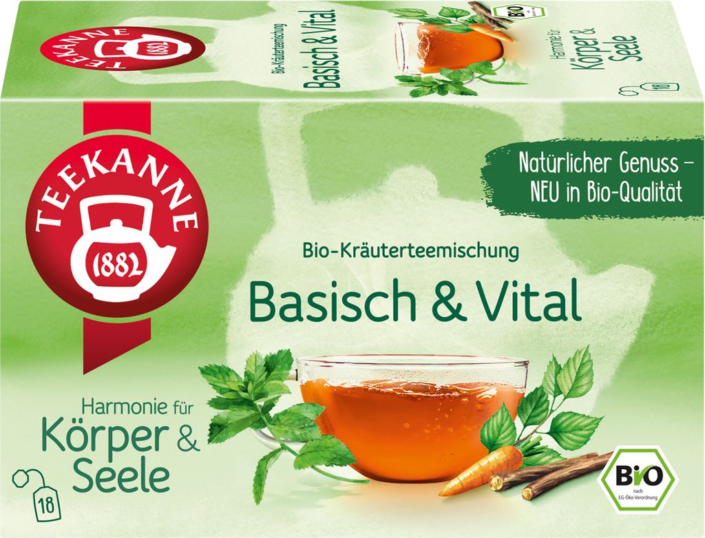 Teekanne Basisch & Vital Kräuterteemischung 18 Beutel