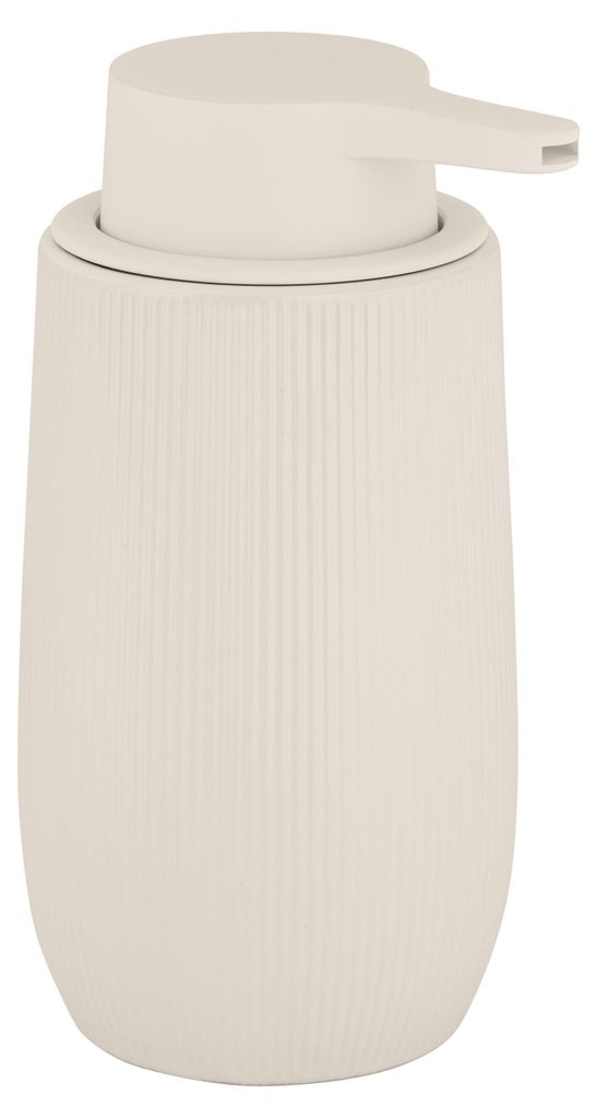 WENKO Seifenspender FABLO creme BHT 9.50x17.50x8 cm beige Produktbild 