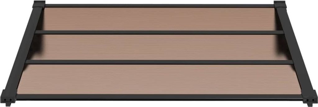 "Sonderangebot" Türvordach Schwarz Wetterfestes - CLORIS - Balkon Markise Sonnenschutz - 122x90cm Polycarbonat - Markisen DEMöbel4011044