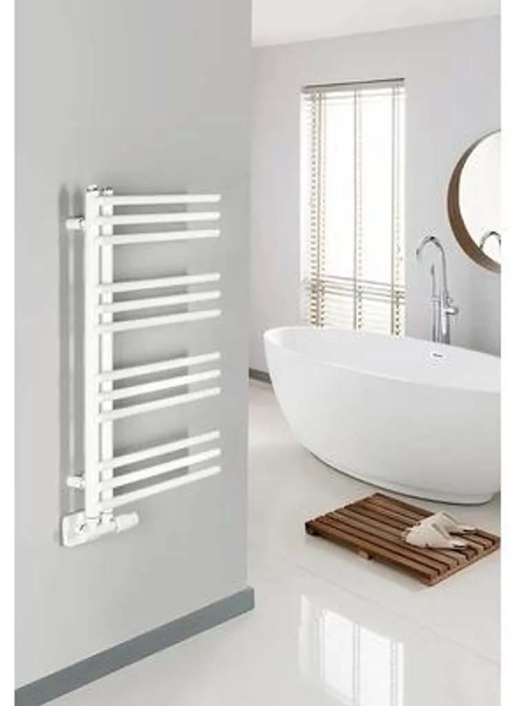 Radiateur design Sapho 74x45x106 mm avec raccordement bas 1/2 pouce