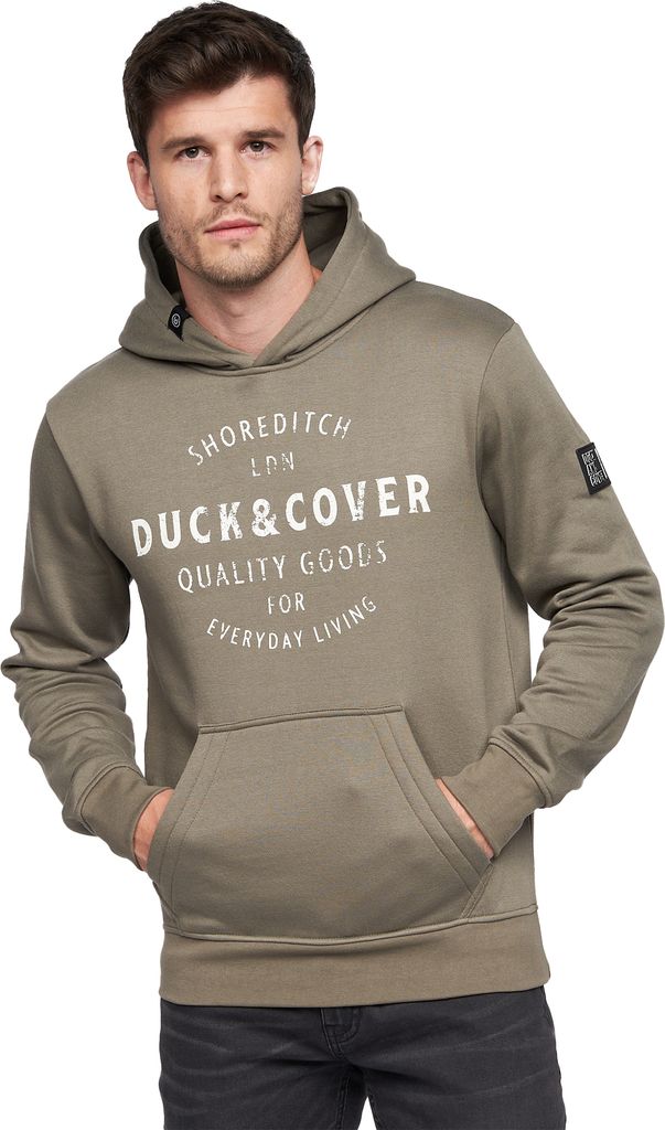 Duck and Cover - "Stocktons" Kapuzenpullover für Herren BG934 (S) (Tannengrün)