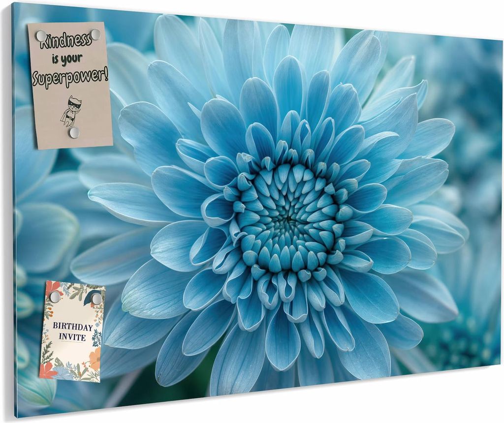 Magnettafel 60x40cm magnetisch & beschreibbar Metall-Board - Blume von Blaue