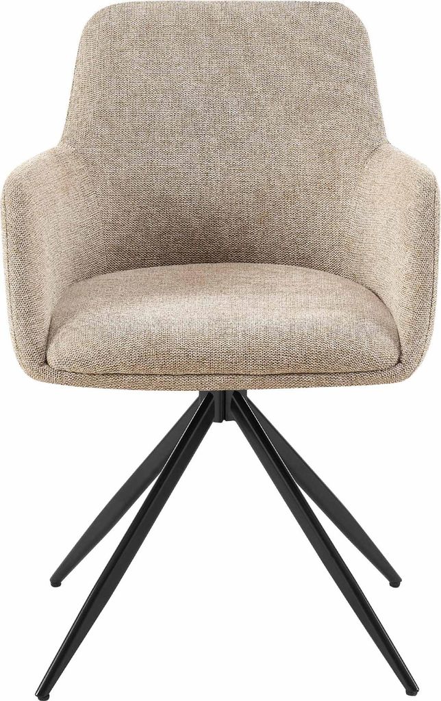 2er Set Esszimmerstuhl PELON - Stoff Taupe 56x62x81 cm | Essstühle Esszimmerstühle Küchenstühle Wohnzimmerstühle