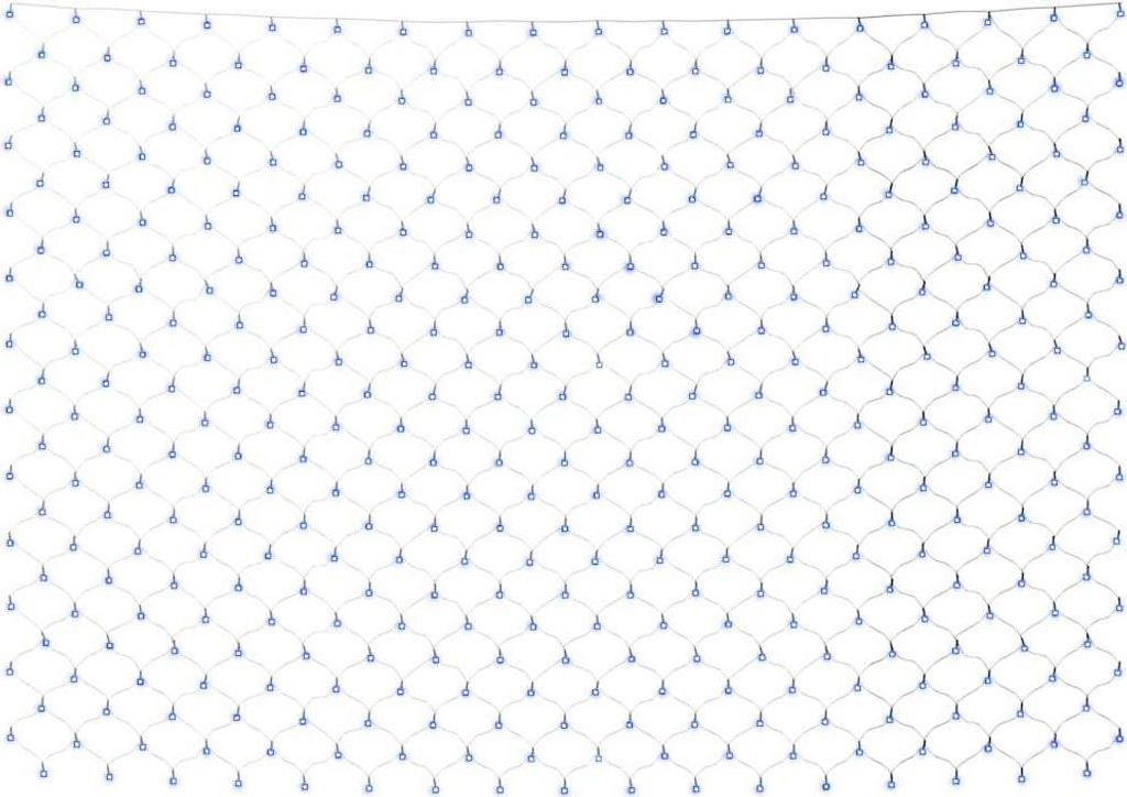 vidaXL LED Lichternetz Blau 3x3 m 306 LED diod Vnitřní Obrázek produktu 