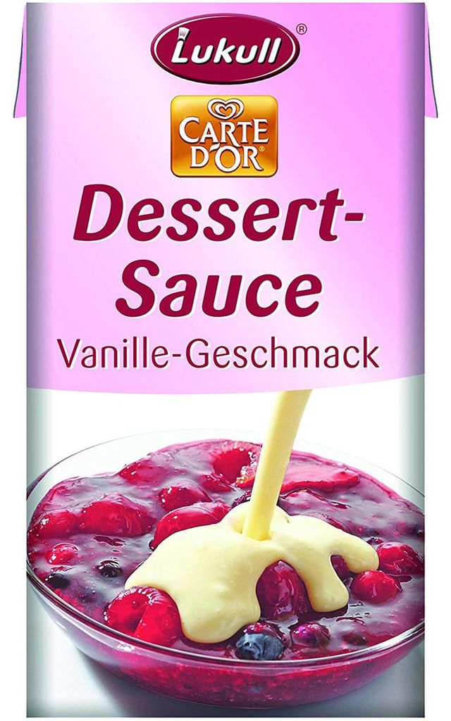 Lukull Salsa per dolci al gusto di vaniglia cremosa 1000ml Immagine del prodotto 