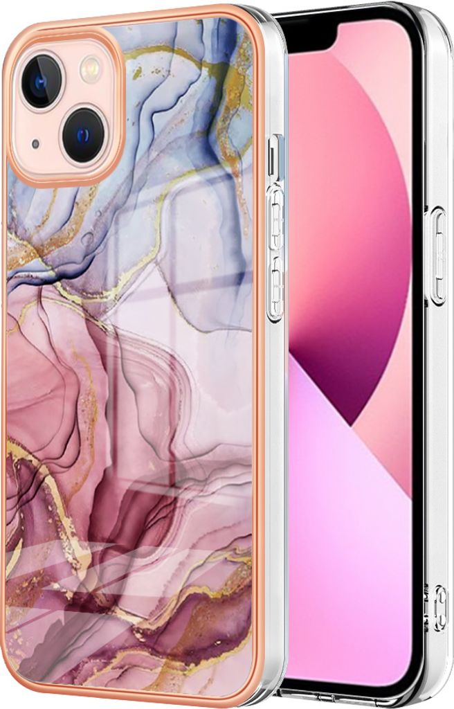 iPhone 15 Plus Hülle, Muster Dünn TPU Silikon Stoßdämpfer Bumper Schutzhülle für iPhone 15 Plus Rosa