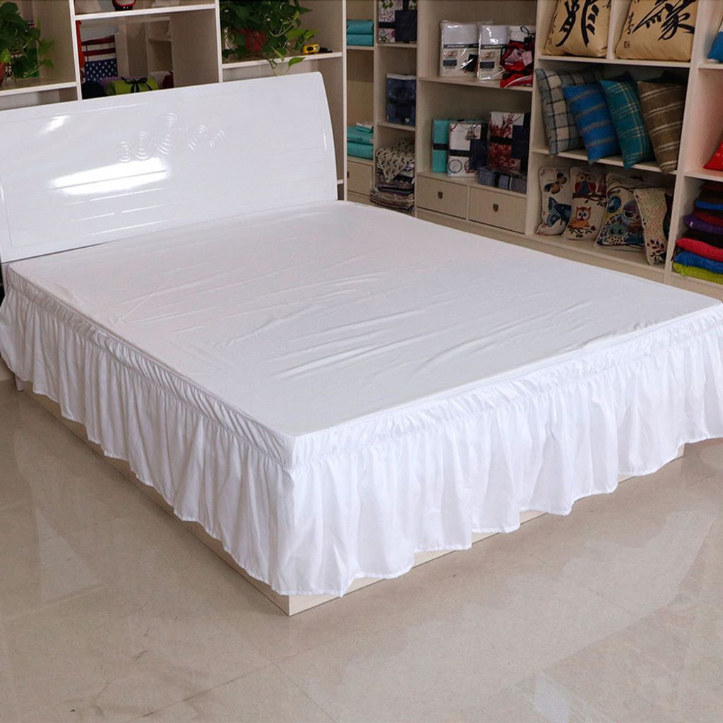 Elastische Bettwäsche Bett Rock Bettrock Bettschürze Dekoration für