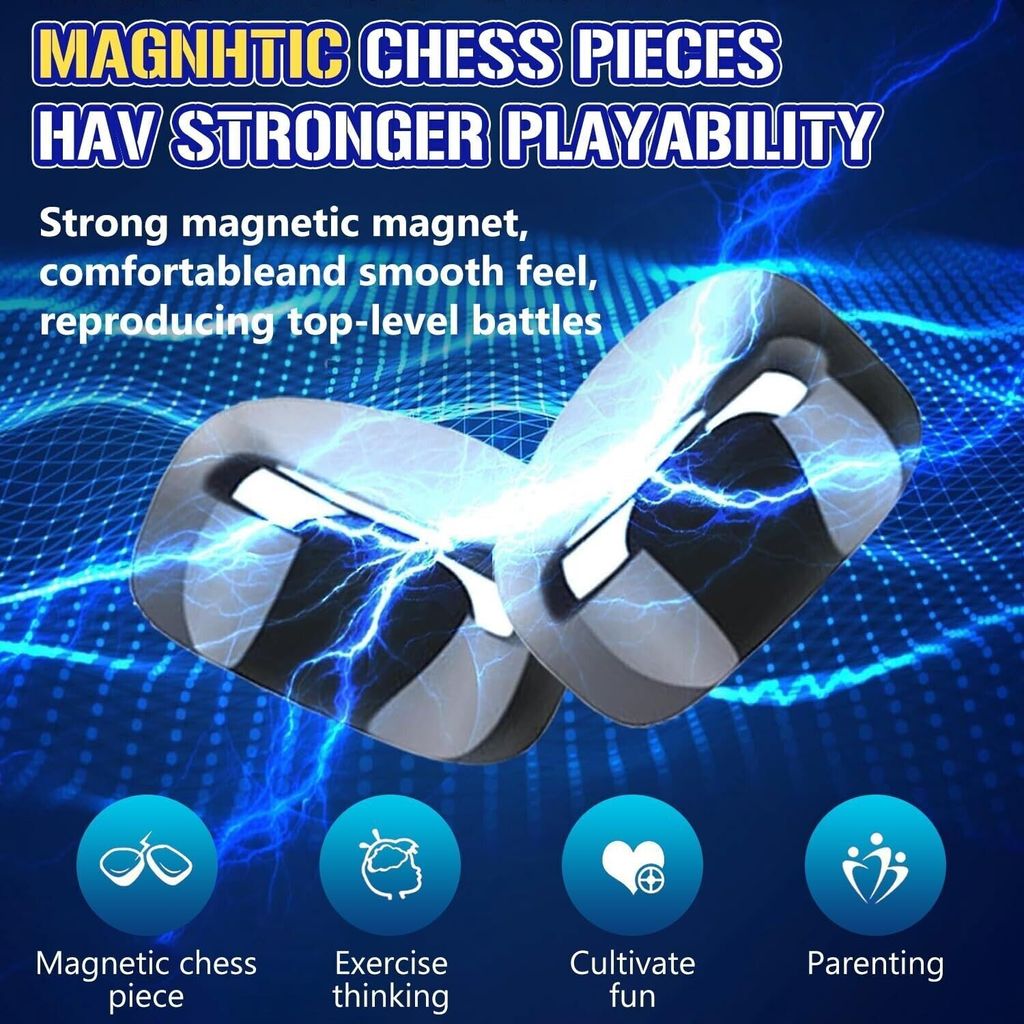 Magnetisches Schachspiel, 20 Stück Magnetspiel Puzzle Produktbild 5