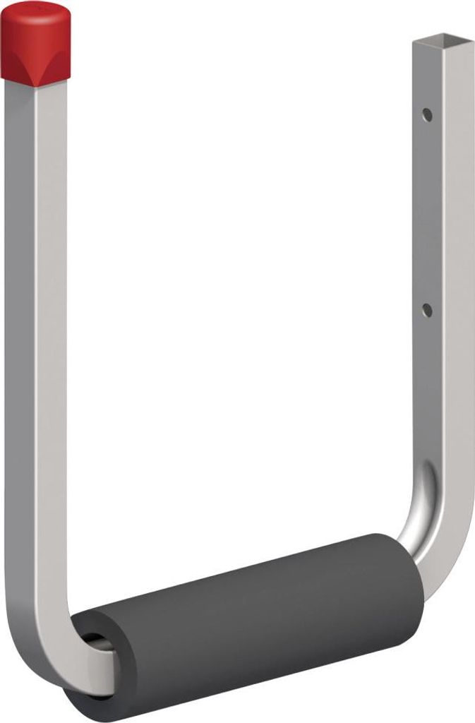 alfer Surfboardhalter 215 mm 215 x 200 x 250 mm Stahl verzinkt Kappe rot