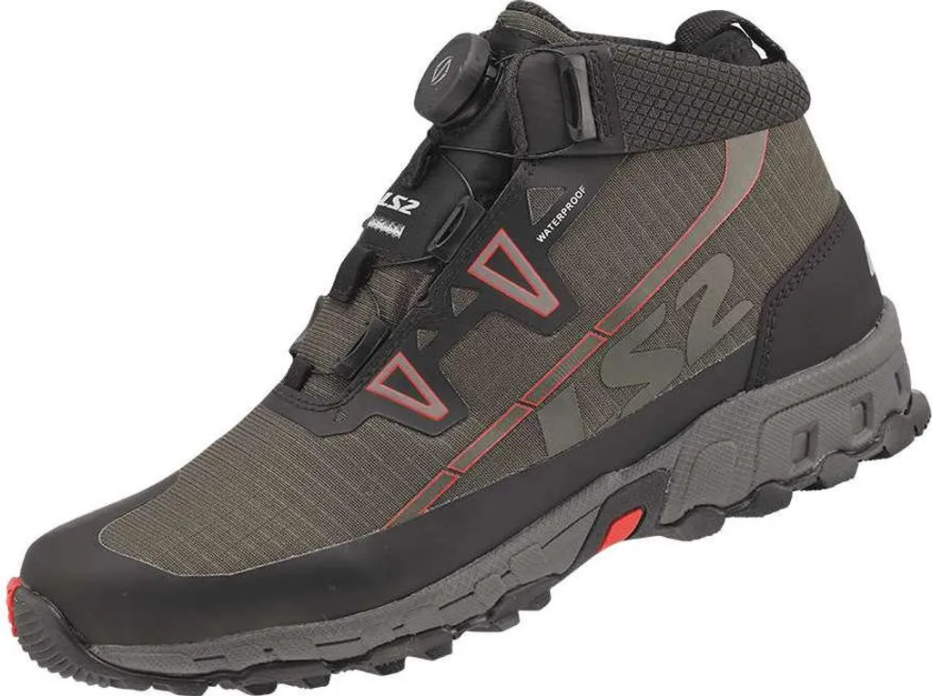 LS2 Trekker WP Bottes Moto Homme Imperméables en Ripstop Noir