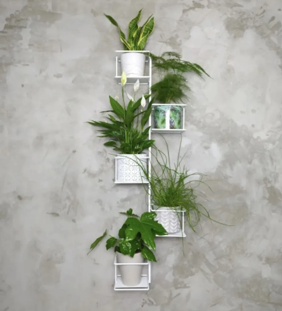 Suspension pour plantes avec éclairage LED blanc - Pot décoratif 15W