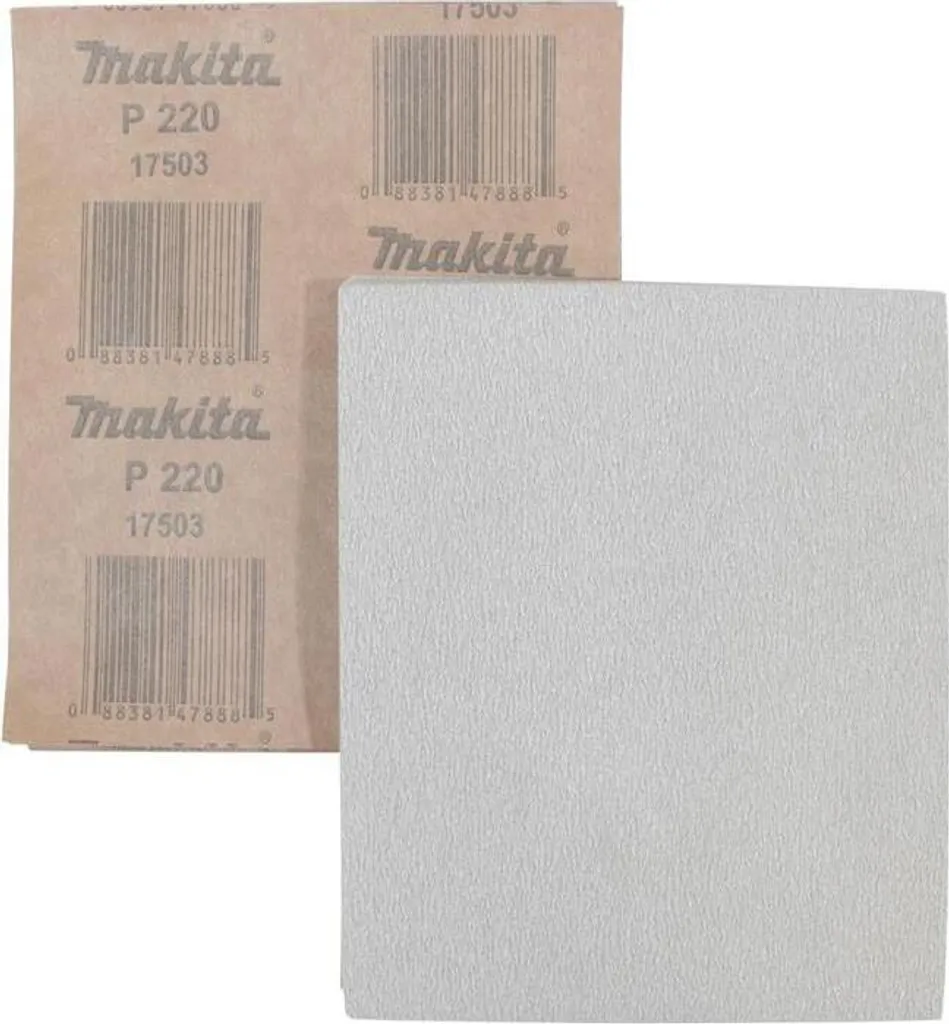 Papier abrasif Makita K220 D-60741 pour éliminer les rayures de ponçage