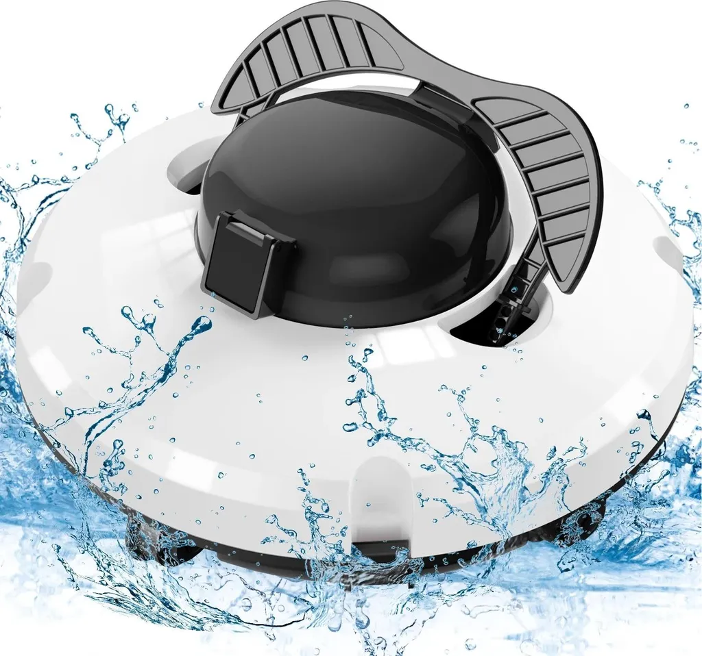 Robot de piscine sans fil : fini les débris au fond avec le double moteur