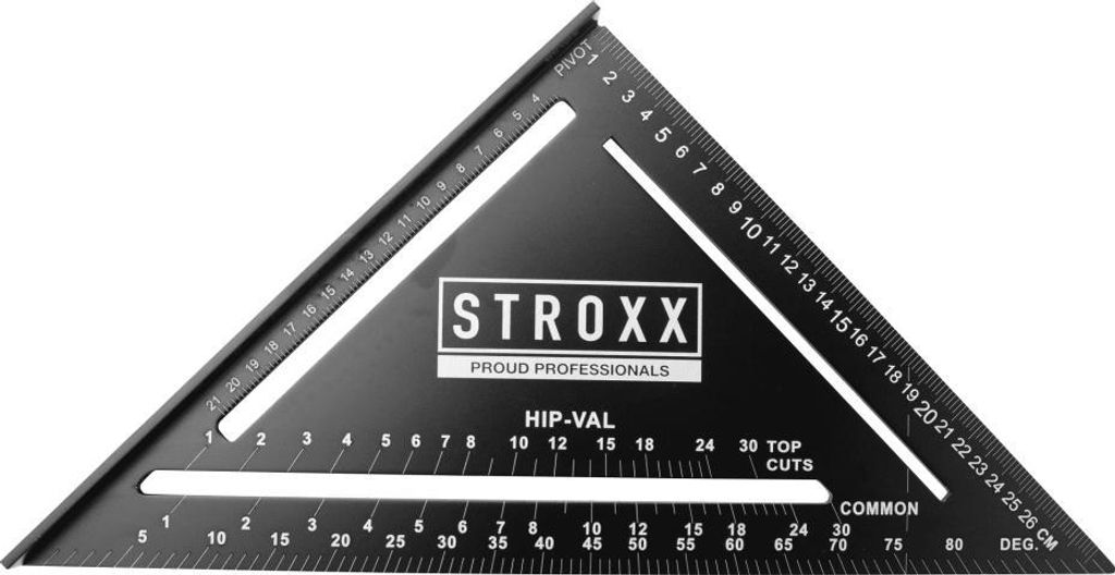 Stroxx Anreißwinkel 175 mm präzises Messwerkzeug für Schreiner und Metallbauer