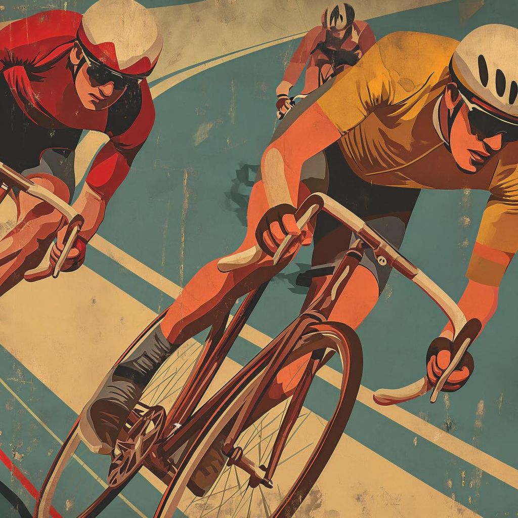 Plakat 50x50cm Radfahrer-Abenteuer