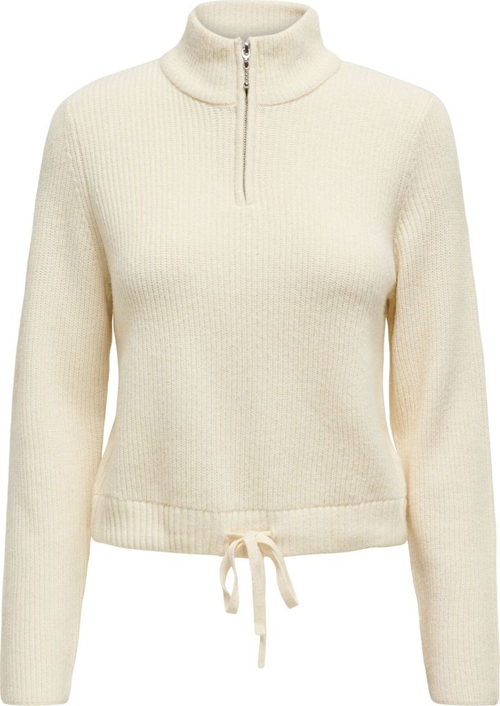 Only Fia Zip High Neck Knit Pullover Damen