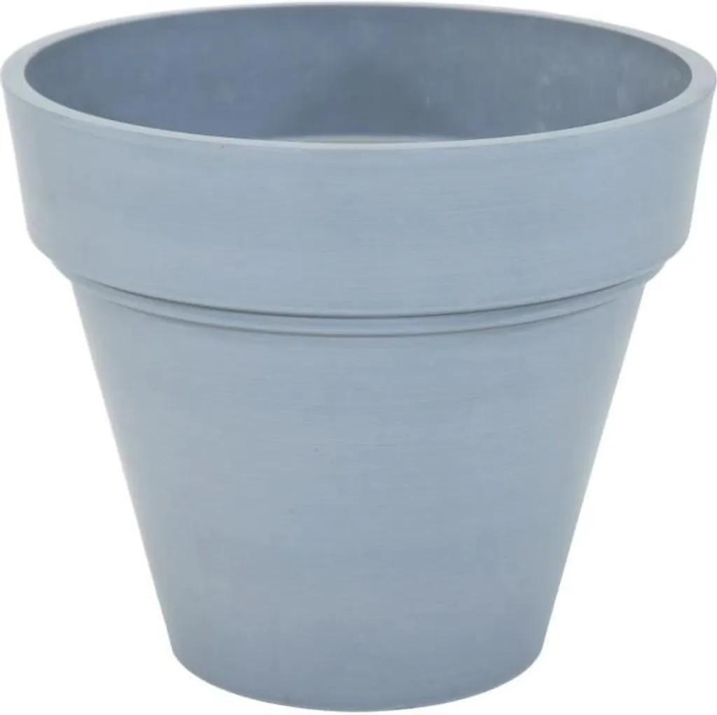 Pot de Fleurs Incassable Ecostone Gris 55 cm Durable pour Extérieur