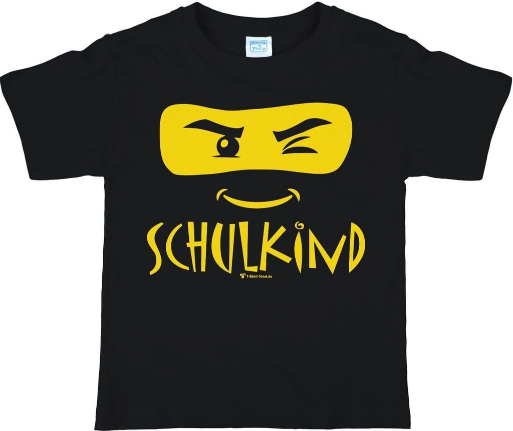 Kinder T-Shirt Schulkind ABC-Schütze, schwarz