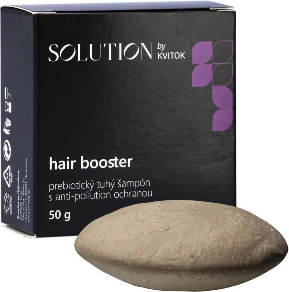 Kvitok Solution Präbiotisches festes Shampoo gegen Haarausfall Hair Booster 50 g