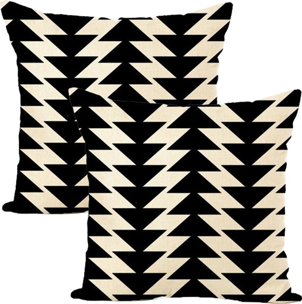 Kissenbezüge 45 Cm X 45 Cm, 2er-Set, Geometrischer Dekorativer Boho-Kissenbezug, Beige Leinen-Kissenbezug Für Sofa, Schlafzimmer, Zuhause, Terras...