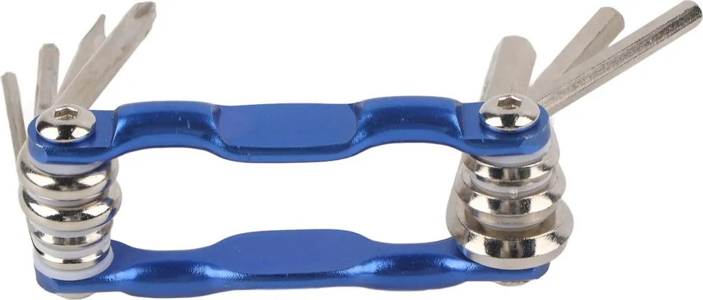 Multitool Bici 7 in 1 Blu Acciaio Legato - Attrezzi Riparazione Professionali - 3