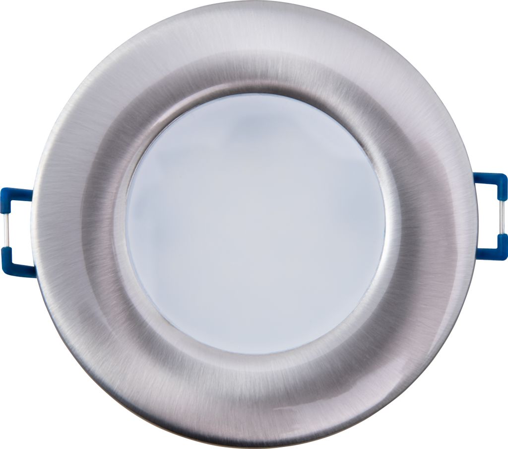 LED-Einbauleuchte McShine "EL-500", 5W, 400 lm, IP44, Ø85x30mm, 4000K, Edelstahl gebürstet