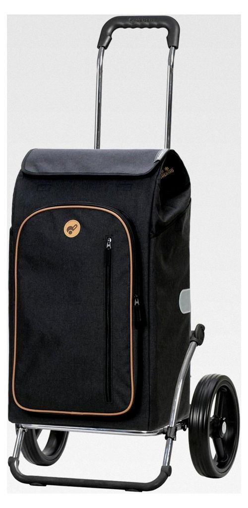 Einkaufstrolley - klappbar - 61 Liter - mit Kühlfach - belastbar bis 60 kg - Stahlgestell - Trolley - 3-Speichen-Rad Ø 25 cm - Royal Shopper Stee...