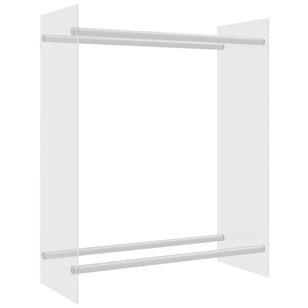 vidaXL Porta legna trasparente 80x35x100 cm in vetro Immagine del prodotto 