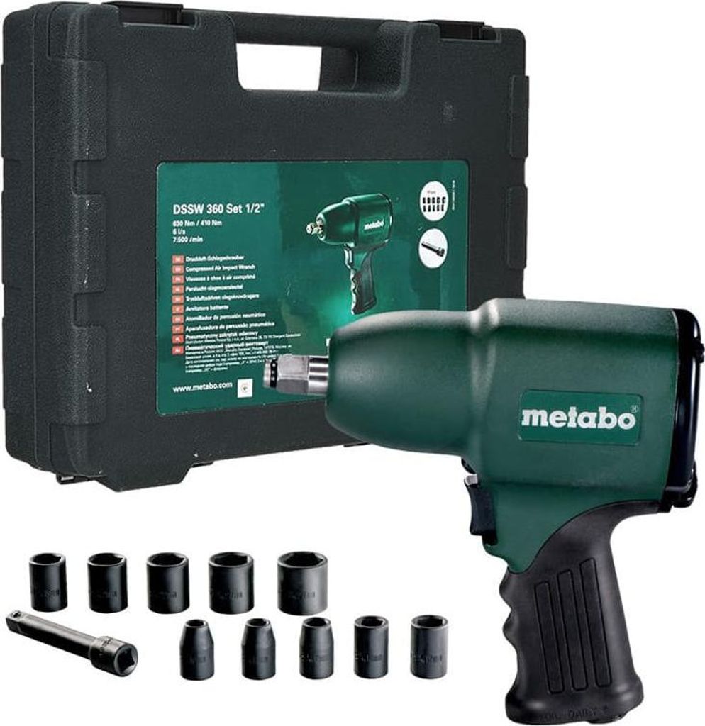 Metabo Druckluft Schlagschrauber DSSW360 Set inkl Image du produit 