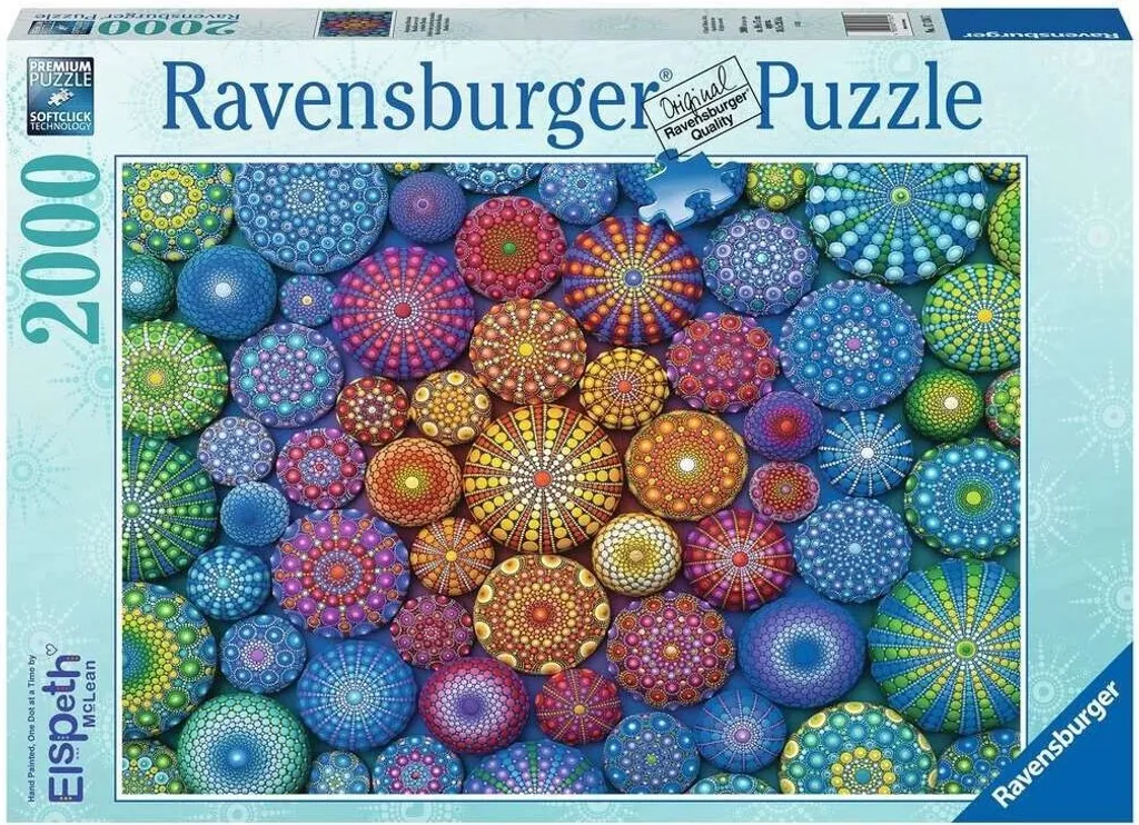 Puzzle 2000 pièces Mandala Arc-en-ciel pour loisir créatif zen