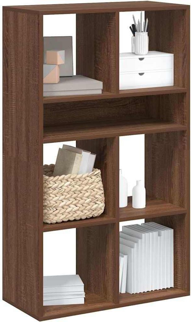 Bücherregal Braun Eichen-Optik 66x31x112 cm Holzwerkstoff