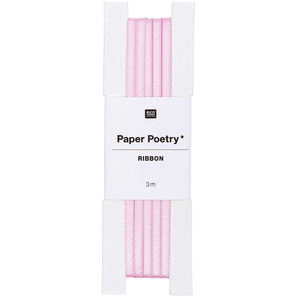 Paper Poetry | Satinband 3mm 3m rosa