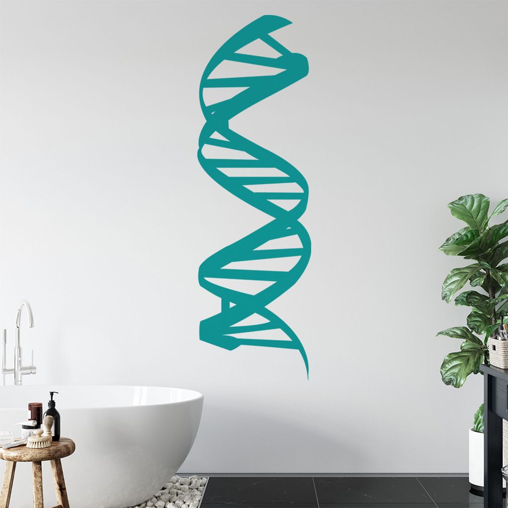 KIWISTAR Desoxyribonukleinsäure DNS Wandtattoo in 6 Größen - Wandaufkleber Wall Sticker - Dekoration, Küche, Wohnzimmer, Schlafzimmer, Badezimmer