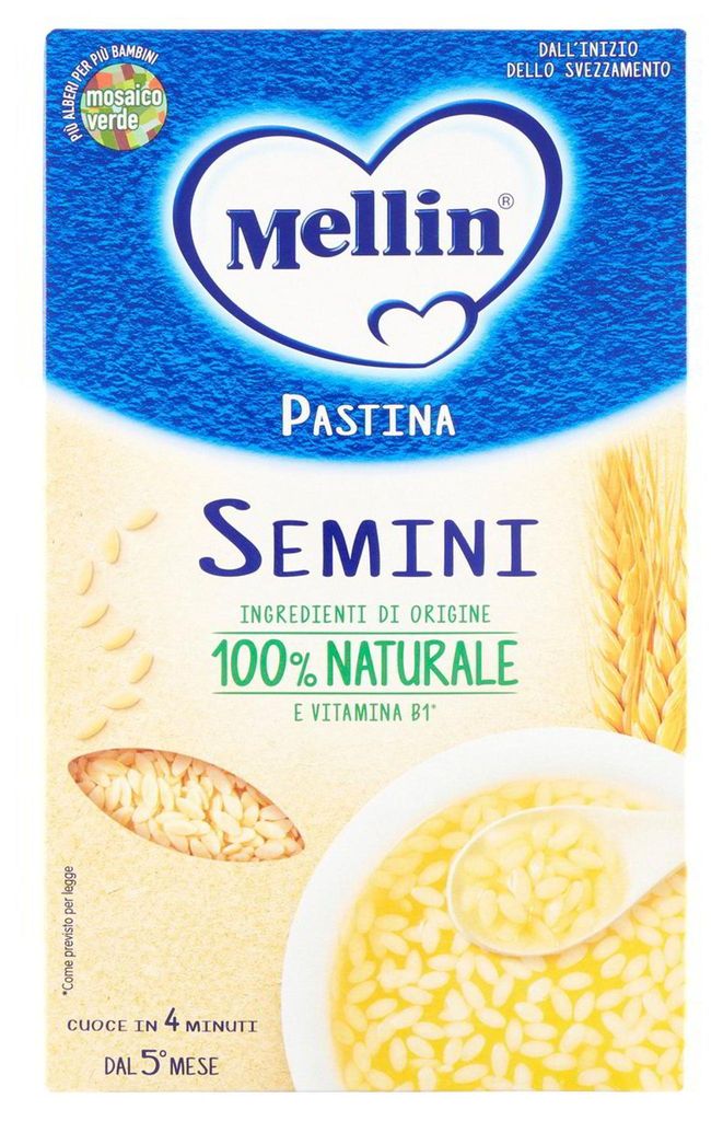 Mellin, pâtes "Pastina Semini", 320 g Image du produit 