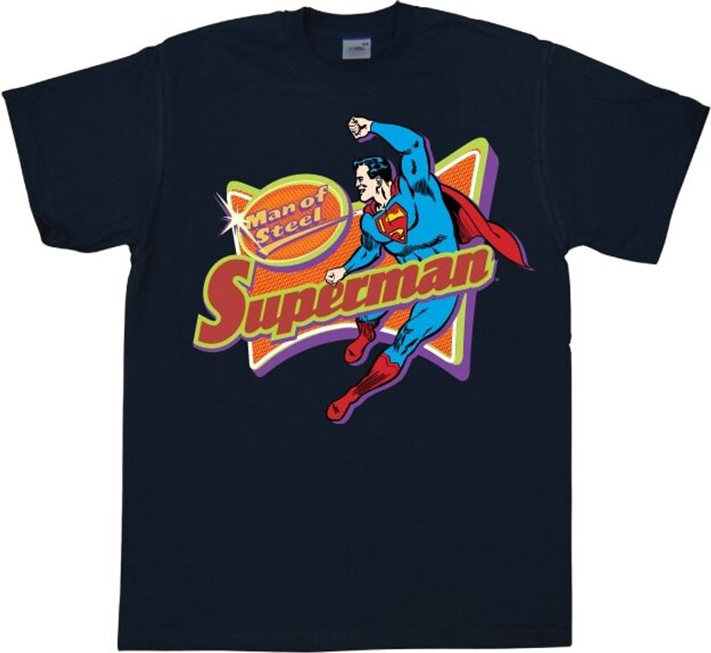 Superman - The Man Of Steel - X-Large - Black