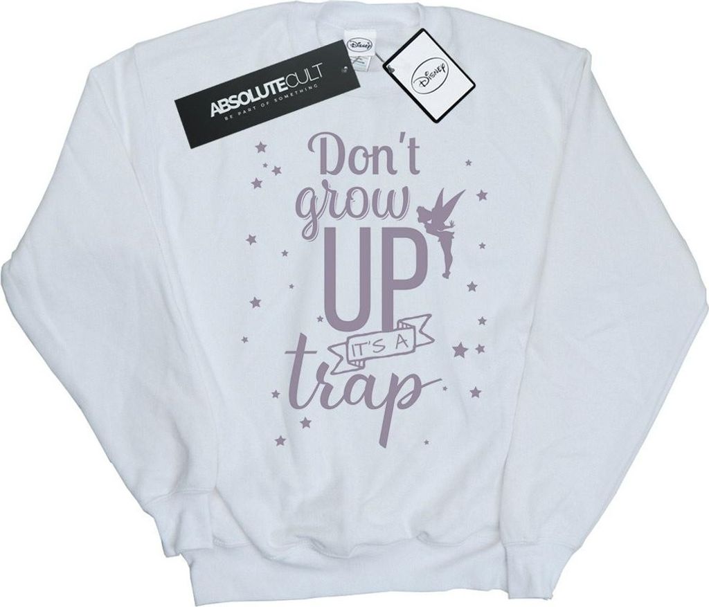 Disney - "Don't Grow Up" Sweatshirt für Jungen BI38186 (152-158) (Weiß)