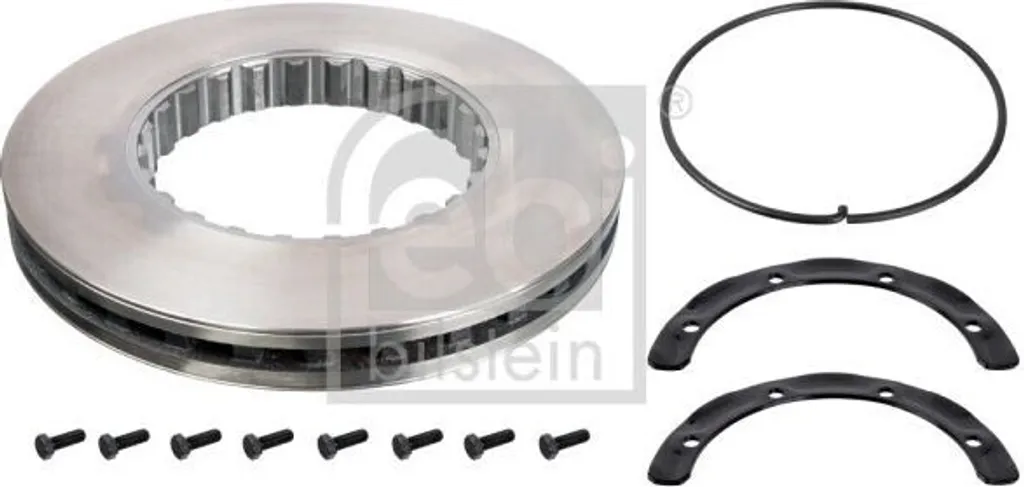 Pack 2 disques de frein arrière Volvo FE Febi Bilstein 104674 pour entretien