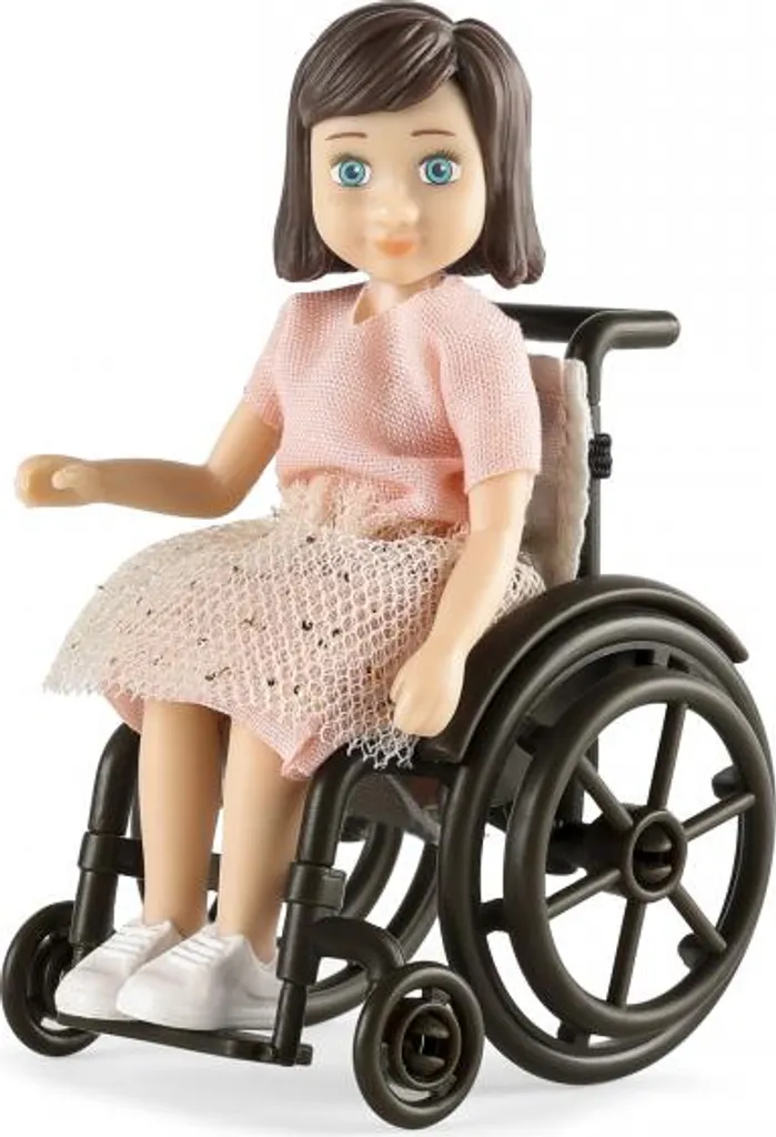 Figurine Lourdes articulée 1:18 et son fauteuil roulant pour enfant
