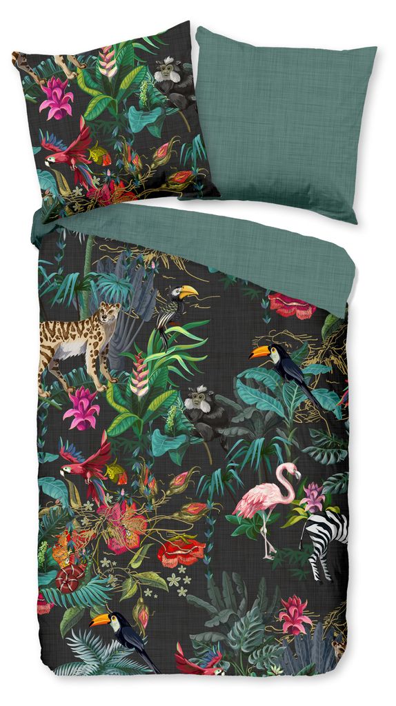 Good Morning Dekbedovertrek "Funky" - Multi - (155x220 cm) Productafbeelding 
