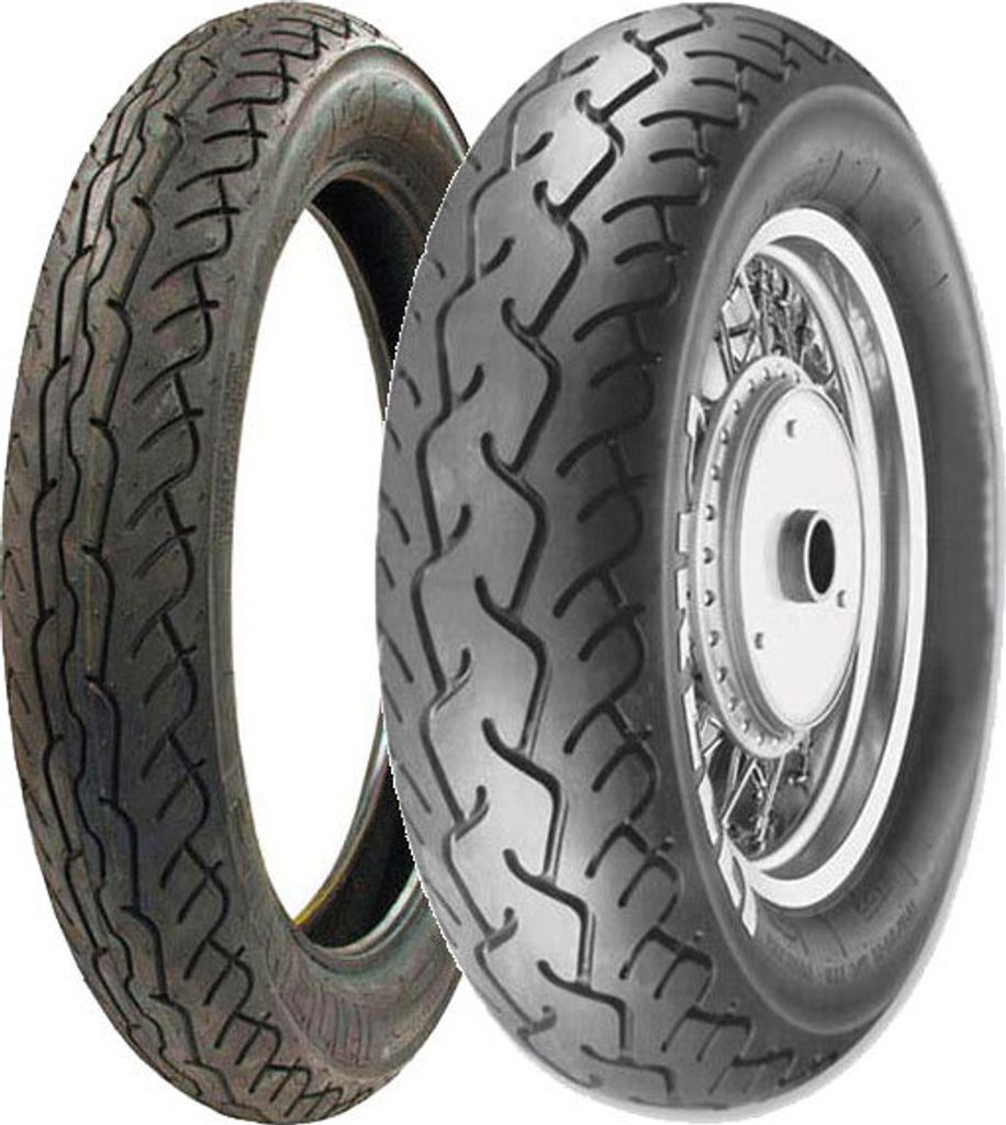 Paar Motorradreifen Pirelli 120/90-17 64S + 140/90-16 71H Ruote Mt66