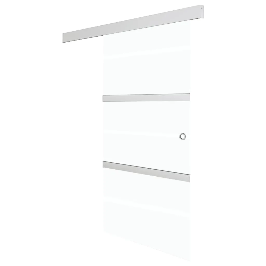 Porte coulissante Softclose verre ESG et cadre aluminium vidaXL 90 cm