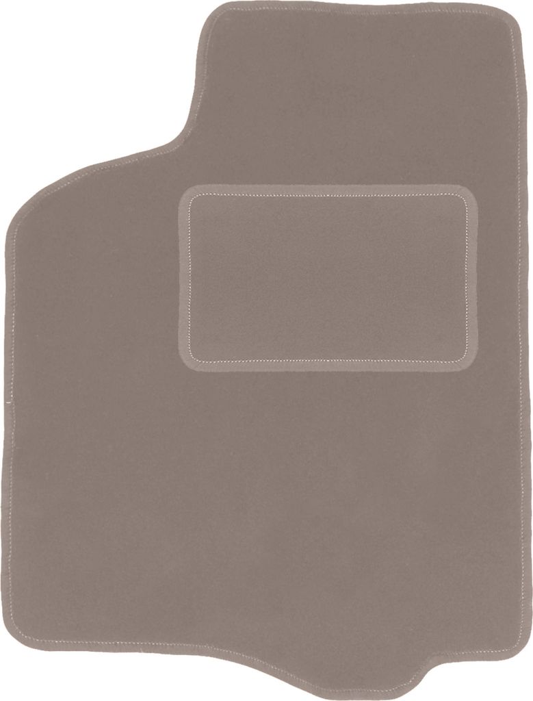 Fahrerfußmatte Velours beige passend für Seat Cordoba I (1993-2002, Limousine) – mit Befestigungen – passgenau