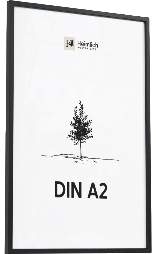Heimlich Holzrahmen für Fotos A2 Minimalistisch Schwarz 40 Produktbild 