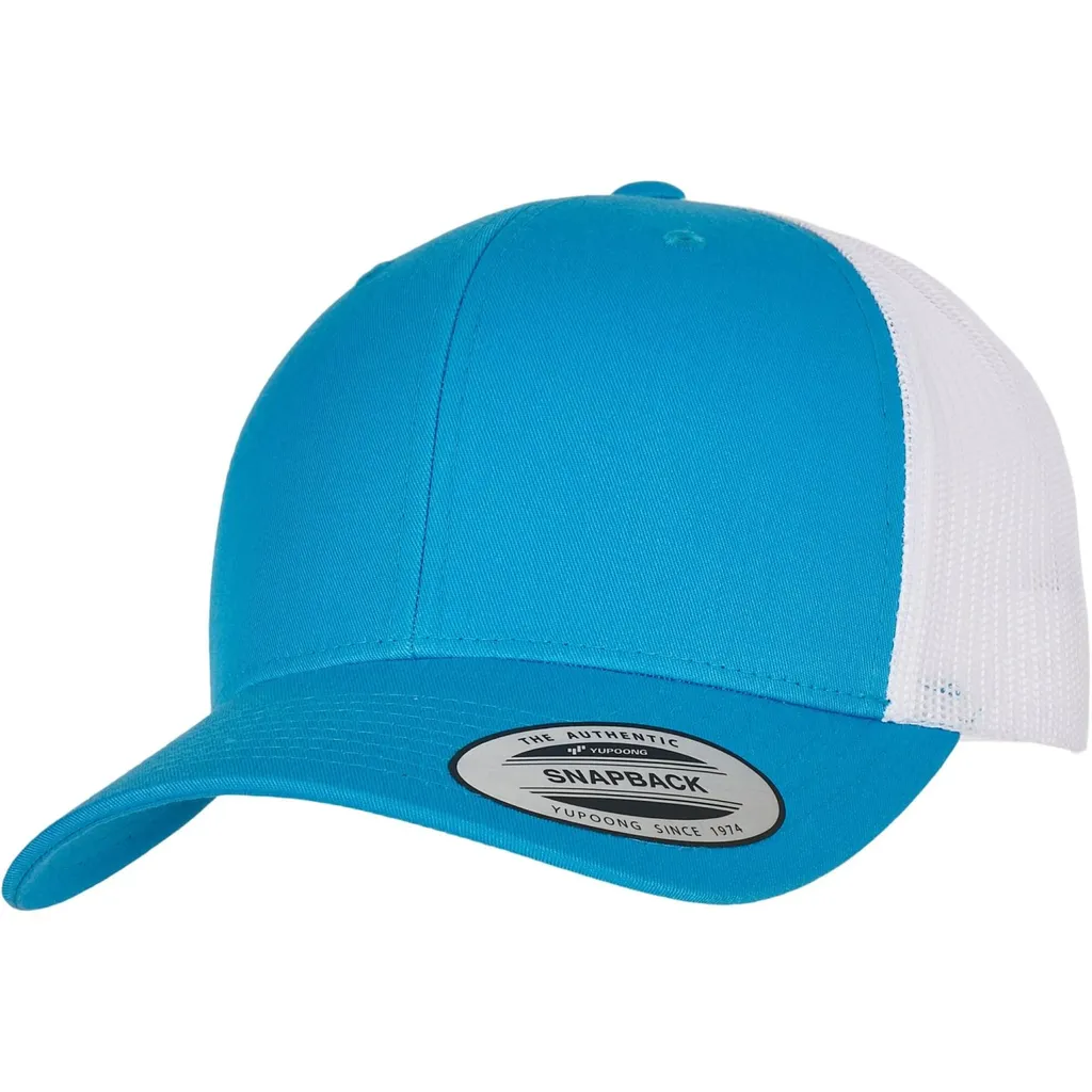Snapback Flexfit Retro Trucker Turchese - Accessorio Viaggio Vintage