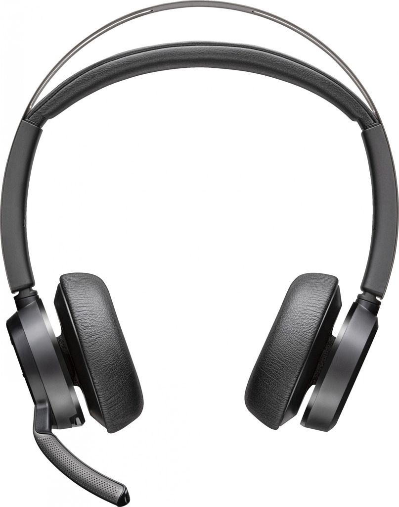 POLY Voyager Focus 2 USB-A mit Ladestation Headset Produktbild 