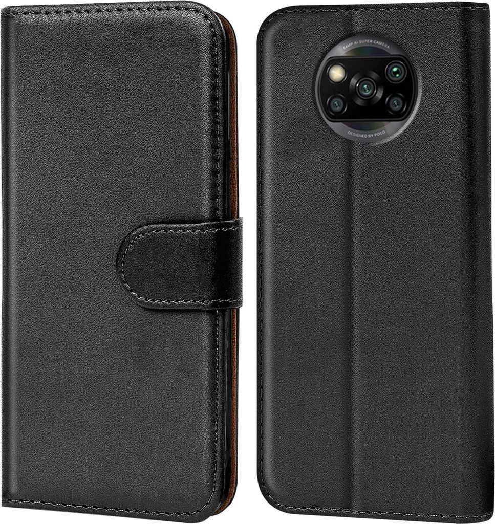 Book Case für Xiaomi Poco X3 Hülle Flip Cover Handy Tasche Produktbild 